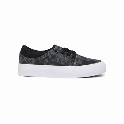 DC Trase Kid's Black/Grey Sneakers Australia Online ZIH-287
